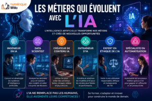 L’intelligence artificielle transforme les métiers et fait émerger de nouvelles opportunités professionnelles.